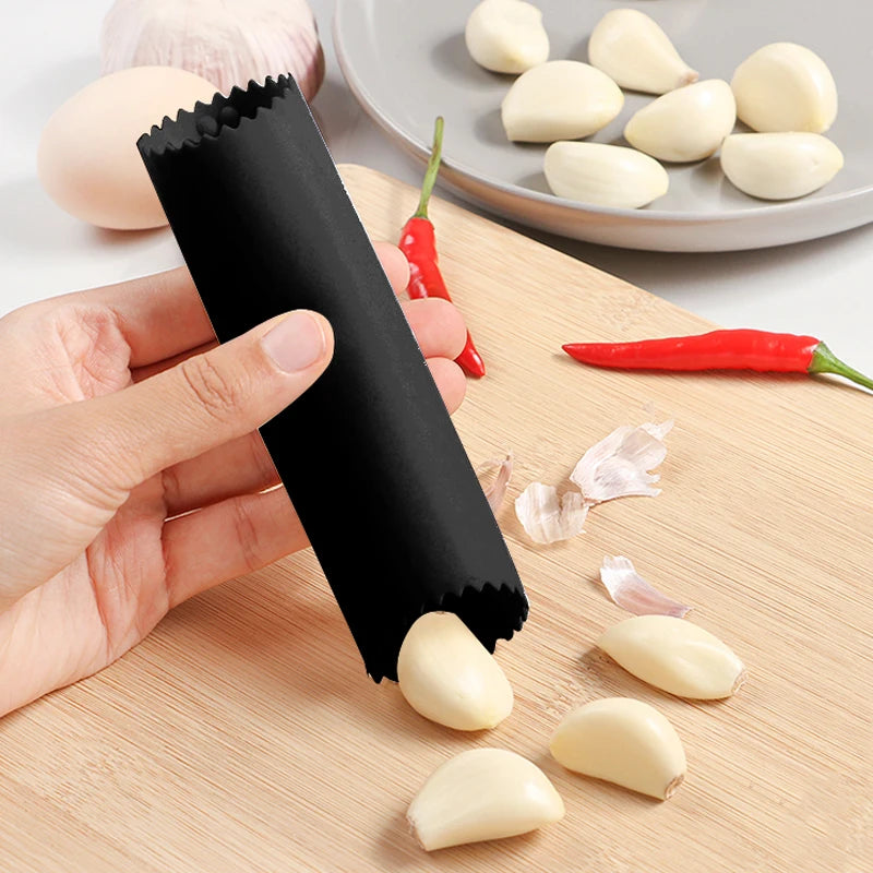 Silicone Garlic Peeler and Easy Roll Tube Kitchen Tool