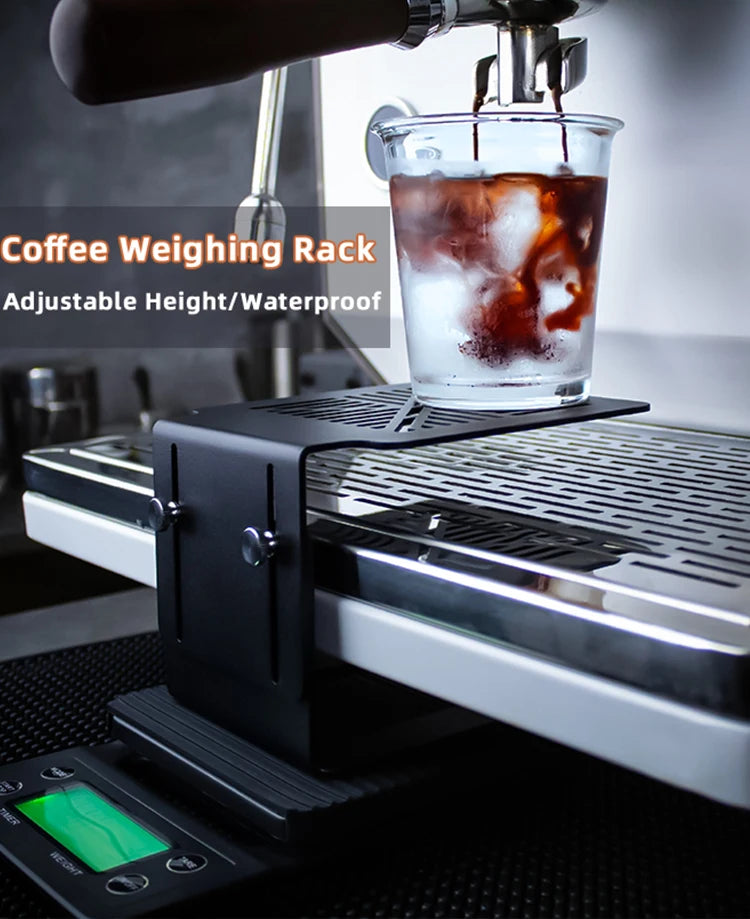 Coffee Weighing Rack Adjustable Height Base Scale Stand Espresso Machine Electronic Scale Rack Waterproof Barista Kitchen Tools