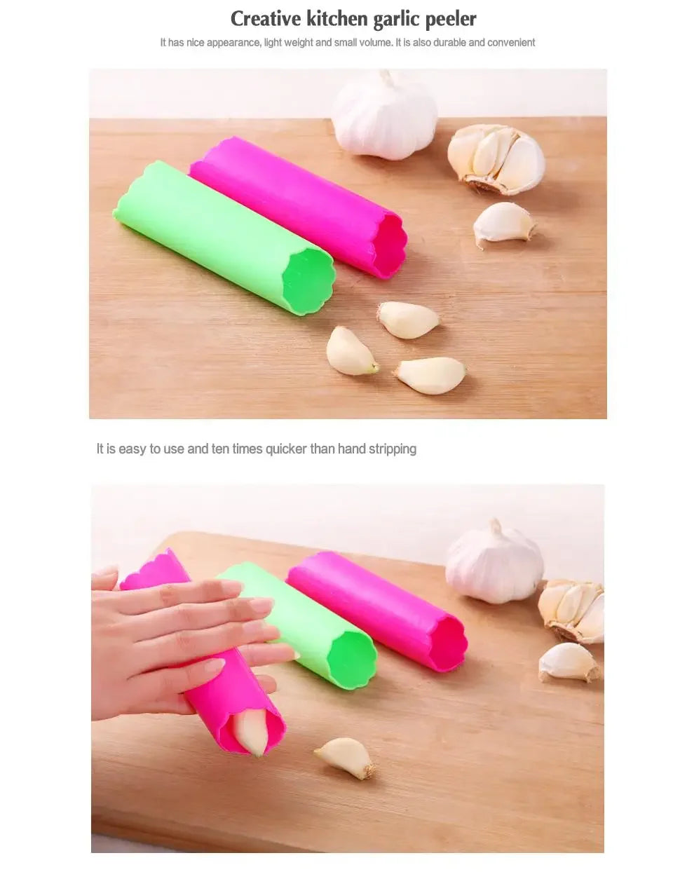 Creative household goods practical kitchen daily necessities home daily necessities garlic peeler food grade silicone material