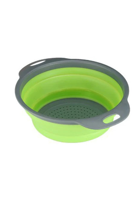 1pcs Silicone vegetable and fruit cleaning and drainage basket cleaning basket Folding water filter net Kitchen Gadgets