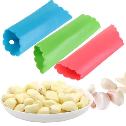 Silicone Tube Garlic Peeling Roller Kitchen Tool Garlic Peeler Skin Remover Roller Keeper