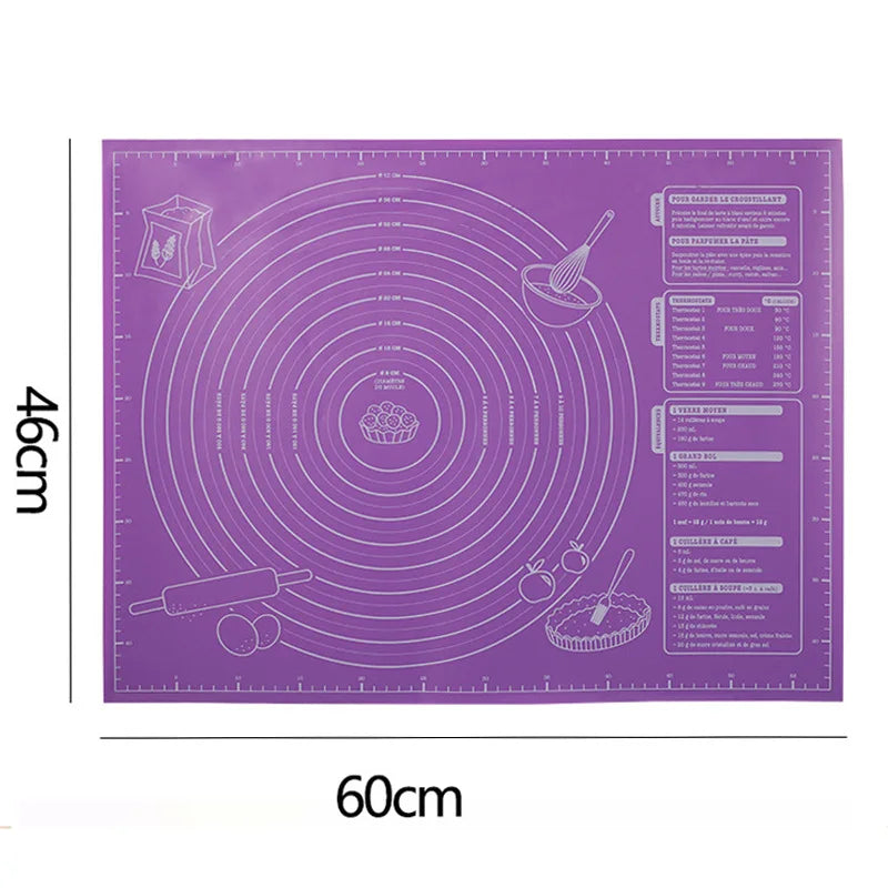 60cm Non-Stick EVA Baking Mat – Dough Rolling & Kneading Pad