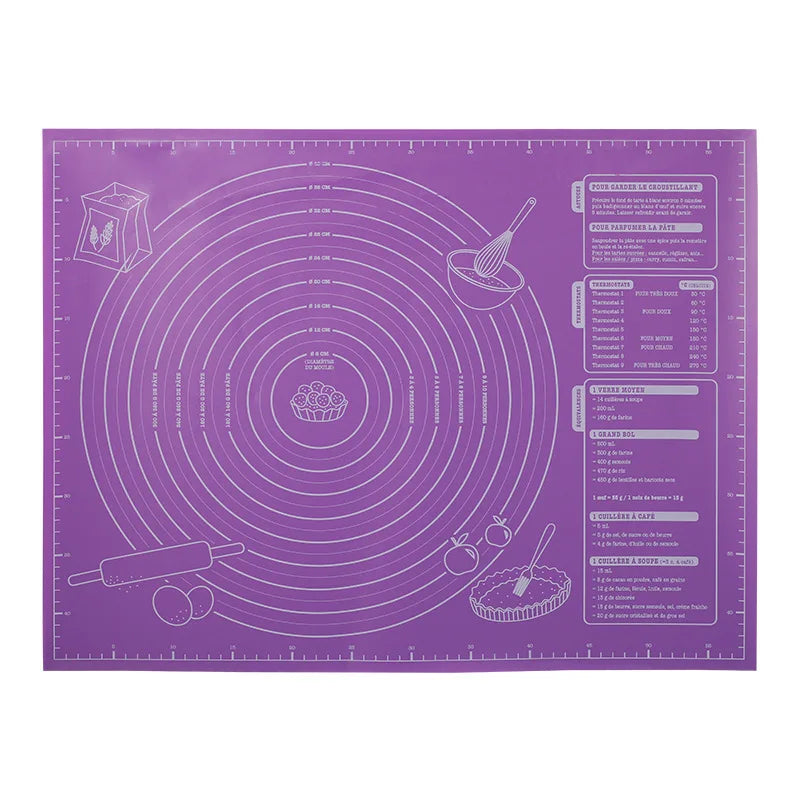 60cm Non-Stick EVA Baking Mat – Dough Rolling & Kneading Pad