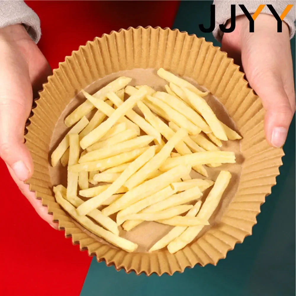 JJYY 20/50/100Pcs Disposable Paper Liner for Air Fryers Parchment Paper for Replacement of Air Fryer Liner